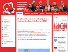 Tablet Screenshot of esg-bremen.de